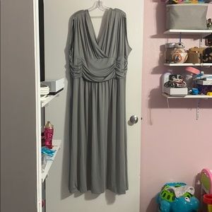 Riveroy V-Neck Ruched Long Prom Dress